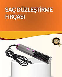 Çok Yönlü Kullanıma Uygun Saç Kurutma ve Düzleştirme Fırçası