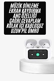 Dokunmatik Ekranlı ANC/ENC Yeni Nesil Pro Bluetooth Kulaklık Dokunmatik Ekran Yeni Nesil