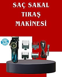 Uzun Çalışma Süreli LCD Göstergeli Saç Kesme Makinesi