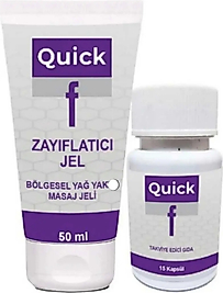 QUİCKF BÖLGESEL JEL 50 ML + QUİCKF 15'Lİ