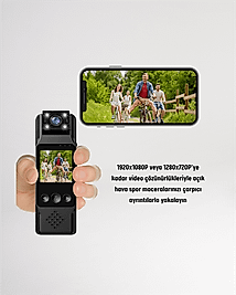 Taşınabilir Mini Kamera 3MP Fotoğraf Hareket Algılayıcı UCZZZL13VÜCUTKAMERASI-4