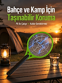 Taşınabilir Elektronik Sinek Kovucu | Balkon, Bahçe ve Kamp İçin İdeal Yeni Nesil