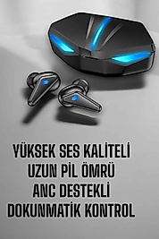 Kablosuz Oyuncu Kulaklığı Led Işıklı ANC
