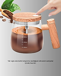 IP6 Su Sızdırmaz Şarjlı Kupa 3D Karıştırma, 400 ml Yeni Nesil