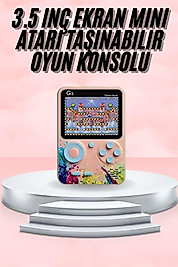 3.5 İnç LCD Ekranlı 500 Oyunlu Taşınabilir Retro Oyun Konsolu