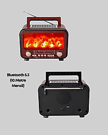 Alev Işıklı Solar Hoparlör UUCZZZFP2393SSÖMİNE-8