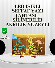 Dekoratif LED Yazı Tahtası – Silinebilir, Neon Kalemli, Planlama ve Hatırlatma İçin İdeal