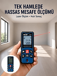Lazer Metre 50 MT Hassas ve Hızlı Ölçüm Özellikli Yeni Nesil