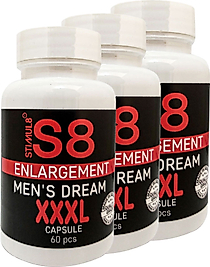 STIMUL8 (S8) 3 ADET ERKEKLERE ÖZEL XXXLŞEKİLLENDİRME 60 LI CAPS EN BOY EBAT