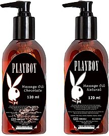 PLAYBOY MASSAGE OİL CHOCOLATE AND NATURAL FRAGRANCES120 ML ÇİKOLATA KOKULU VE KOKUSUZ VÜCUT MASAJ YA
