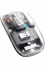 Kablosuz Mouse Fare Şarjlı Bluetooth Wireless Çift Modlu Sessiz