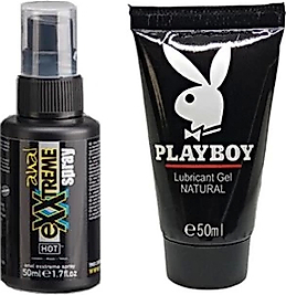 PLAYBOY HİNTOHU FERAHLATICI SPREY 50 ML + PLAYBOY LUBRİCANT 50 ML JEL