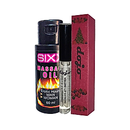 DOJO DUDAK DOLGUNIAŞTİRICI HOTLİP PLUMPER + SIXX EROTİKMASAJ YAĞI 60 ML