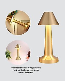 LED Masa Lambası 3 Renk Ayarlı UCZZZÜÇGENMASALAMBASI-6