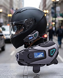 Motosiklet Kask Bluetooth Kulaklık Uzun Pil Ömrü Kamera ve Sesli Komut Destekli