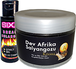 BONİE GİANT _KSIXX:25 AFRİKASALYANGOZU DEV SALYANGOZ YAŞLANMA KÀRŞITI 100ML + İLE SIXX BAYAN MEMMES ŞEKİIIENDIRİCİ KRÉM 60 ML