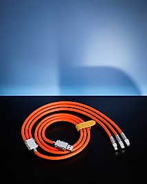 120W LED Işıklı 3 Başlıklı Şarj Kablosu 1.2m UCZZZS219ŞARJKABLOSUUUUUU
