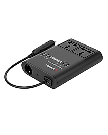 Araç İçin 12V 24V Güç Dönüştürücü 220V Priz ve USB Portlu