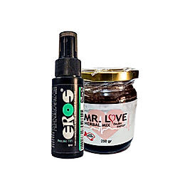 EROSPROF101 BÜYÜK BOY GECİKTİRİCİSTOP SPREY 60ML + MSTERLOVE ERKEKLERE ÖZEL 240 GR MACUN