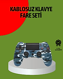 PS4 Kablosuz Oyun Kolu Gecikmesiz Bağlantılı Ergonomik Tasarımlı