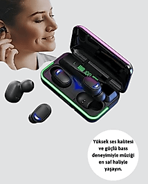 Powerbank Özellikli Bluetooth 5.1 Kulaklık Oyun ve Müzik İçin