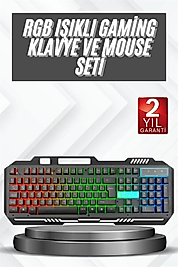 Işıklı Mekanik Gaming Klavye ve Fare Seti UUCZZZPG8018KLAVYEEEEE1
