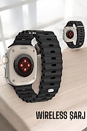 45 MM Gri Kasa Ultra Akıllı Saat Sesli Görüşme, Sağlık Takibi, Suya Dayanıklı