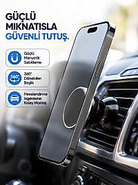 Araç İçi Telefon Tutucu Mıknatıslı Havalandırma Izgarası Telefon Standı