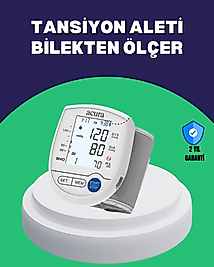 Şarjlı ve Pilli Bilek Tansiyon Ölçer Dijital Ekran Hafıza Kayıtlı