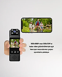 WiFi Özellikli Taşınabilir Kamera – 1.3” TFT Ekran, 3MP Fotoğraf, 128GB Kart Desteği