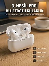 Bluetooth Kulaklık Kulak İçi Silikonlu Stereo Yüksek Ses Kaliteli Dokunmatik