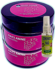HEMOPLUS HACI ANNE BAKIM KREMİ 200 ML X 2 ADET + ÇÖREK OTU YAĞI 30 ML