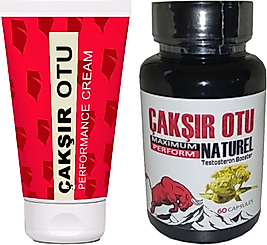 ÇAKŞIR OTU KREMİ 2 ADET HACMİNE SÜRESİNE KATILIĞINA PE.NİSMASAJ KREMİ 50 ML + 60 LI ÇAKŞIR OTU KAPSÜLLERİ