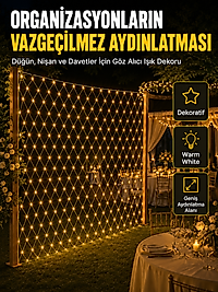 Dekoratif Ağ LED Işık ile Organizasyonlarınıza Masalsı Atmosfer