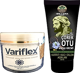 VARİFLEX 100 ML KREM + IBN-I SİNA ÇÖREK OTU KREMİ 50 ML