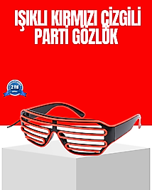 Dikkat Çeken Tasarımlı LED Işıklı Eğlence Gözlüğü