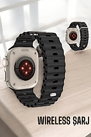 45 MM Gri Kasa Ultra Akıllı Saat Sesli Görüşme, Sağlık Takibi, Suya Dayanıklı