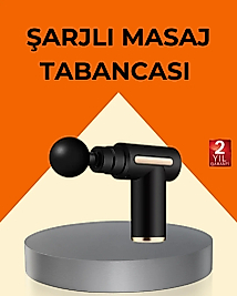 Şarjlı Kas Masaj Aleti 6 Kademe 4 Başlık Derin Doku EMS Titreşim Sporcu Masaj Tabancası