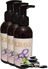 EROS 3 ADET  EROTİC MASSAGE OİL 120ML KOKULU EROTİK MASAJ YAĞI
