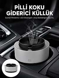 Kül Tablası Hava Temizleyici Araç Akıllı Küllük Duman Temizleyici