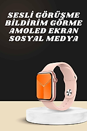 Akıllı Saat Alarm ve Titreşim Uyku ve Sağlık Takibi GPS Uyumlu Nabız Ölçer Sesli Görüşme