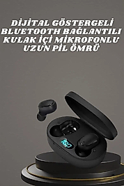 Kulaklık Dijital Göstergeli Bluetooth Bağlantılı Kablosuz Kulak İçi Mikrofonlu Dokunmatik Kontrol