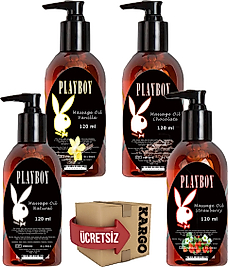 PLAYBOY MASSAGE OİL 120 ML 4 ÇEŞİT VÜCUT MASAJ YAĞI