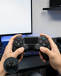Kablosuz Oyun Kolu PS4 Uyumlu Gerçekçi Titreşimli Geri Bildirim UCZZZPS4KOLU-9