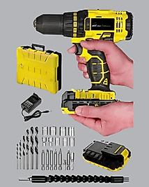 Çift Bataryalı 12V Akülü Matkap | 10 mm Metal, 20 mm Ahşap Delme Kapasitesi