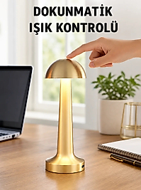 Modern Tasarım Şarjlı Masa Lambası – 1800 mAh Batarya Yeni Nesil