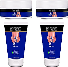BASURKURUTAN 2 ADET ASLANPENÇESİ KESADET HELLEBORE ÇİÇEĞİ KADİFE PAPATYA E VİTAMİNLİ (50 ML) TÜP&KAVANOZ KREM SETİ