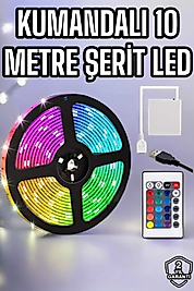 Smart Şerit Led TV Arkası Renkli Kumandalı 10 Metre