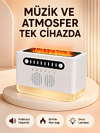 Çok Fonksiyonlu Kablosuz Hoparlör 8 Beyaz Gürültü Renkli Gece Lambası