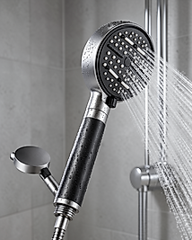 6 Modlu Filtreli Duş Başlığı Büyük Panel Siyah Model: büyükboyfiltreli-siyah-5